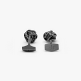 Knot stud set with Gunmetal plated base metal