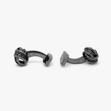 Knot stud set with Gunmetal plated base metal