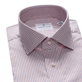Red Checked Twill Sport Shirt
