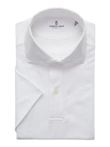 Textured Jacquard Short-Sleeve Polo