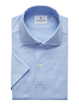 Textured Jacquard Short-Sleeve Polo