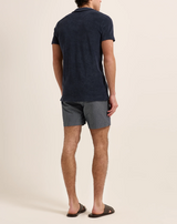 Navy Towelling Polo Shirt