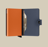 Miniwallet matte Nightblue/Orange