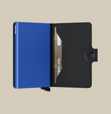 Miniwallet matte Black & Blue