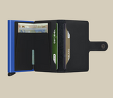 Miniwallet matte Black & Blue