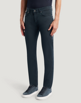 Swing stretch gabardine trousers Navy