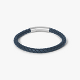 Charles Click Navy Pelle Bracelet