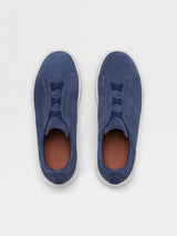 Zegna Triple Stitch - Blue Suede