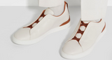 Zegna Triple Stitch - Off White Deerskin