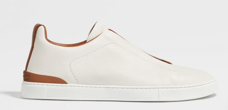 Zegna Triple Stitch - Off White Deerskin