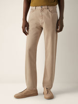 Beige Cotton Roccia Pants