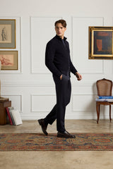 Parker Platinum Super 130s Gab Trouser - Blue