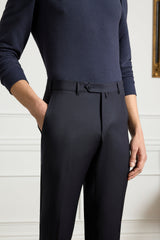 Parker Platinum Super 130s Gab Trouser - Blue