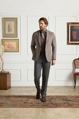 Parker Platinum Super 130s Gab Trouser - Charcoal