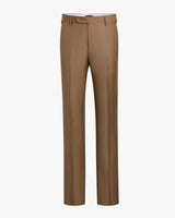 Devon Super 110s Serge Trouser - Dark Beige