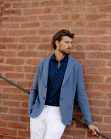 Blue Santini Techmerino Wool Shirt