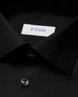 Black Signature Twill Shirt - Contemporary Fit