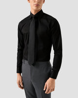 Black Signature Twill Shirt - Contemporary Fit