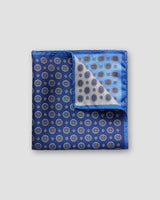 Blue Silk Pocket Square – Four Squares