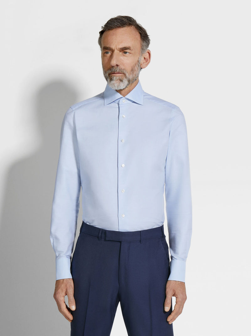 Light Blue Trofeo™ Cotton Shirt