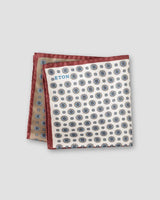 Brown Silk Pocket Square – Four Squares