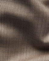 Houndstooth Merino Shirt in Tan