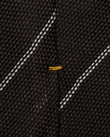 Brown Striped Grenadine Silk Tie
