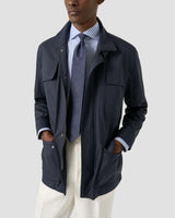 Mid-Blue Check Breeze Poplin Shirt