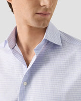Purple Check Fine Twill Shirt