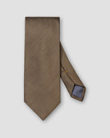 Dark Green Solid Woven Shantung Silk Tie