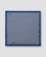 Blue Leaf Silk Twill Pocket Square