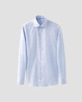 Light Blue Textured Twill Shirt