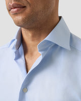 Light Blue Textured Twill Shirt