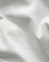 Contemporary Light green Micro Check Supima 120 Shirt