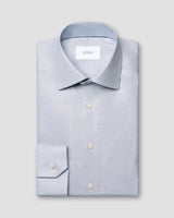 Contemporary Gray Solid Dobby Shirt