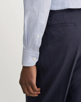 Contemporary Gray Solid Dobby Shirt
