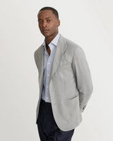 Contemporary Gray Solid Dobby Shirt