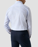Contemporary Blue Micro Check Twill Shirt
