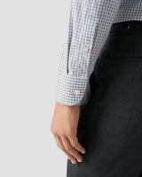Contemporary Blue Check Fine Twill Shirt