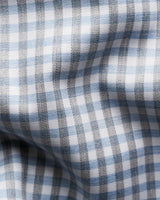 Contemporary Blue Check Fine Twill Shirt