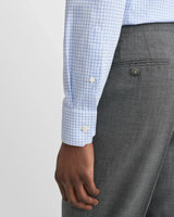 Contemporary Mid blue Check Signature Twill Shirt
