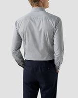 Contemporary Navy blue Geometric Signature Twill Shirt