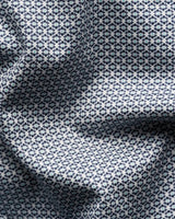 Contemporary Navy blue Geometric Signature Twill Shirt