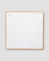Orange Linen Pocket Square