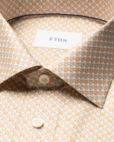 Slim Orange Motif Signature Twill Shirt