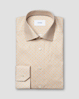 Slim Orange Motif Signature Twill Shirt