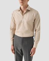 Slim Orange Motif Signature Twill Shirt