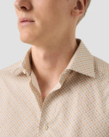 Slim Orange Motif Signature Twill Shirt