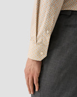 Slim Orange Motif Signature Twill Shirt