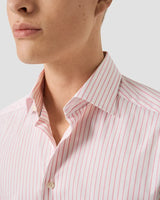 Contemporary Pink Striped Signature Twill Shirt